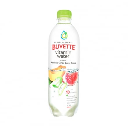 Напій 0,5л Buvette Vitamin Water зі смаком Абрикос-інжир-алое-вера