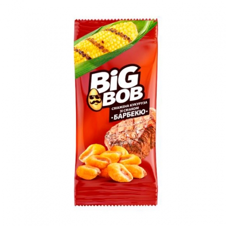 Кукурудза 65г Big bob смажена зі смаком барбекю