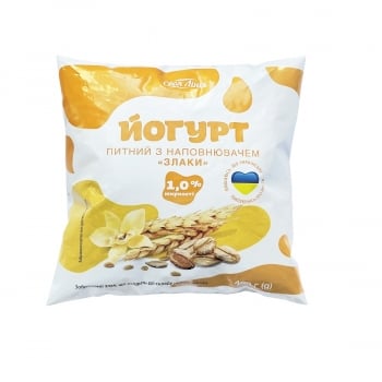 Купить Йогурт 400 г Своя Линия 1% с наполнителем злаки в АТБ Market
