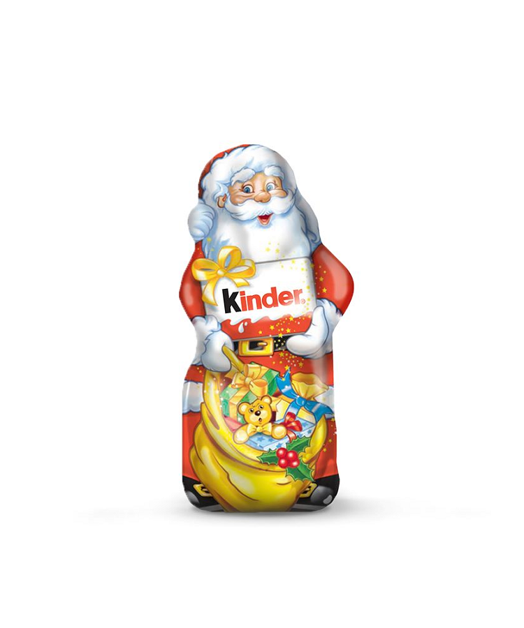 Шоколад 55 г Kinder Санта Клаус молочний фігурний фольга купити в Києві ...