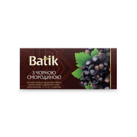 Чай (25 ф/п х 1,5 г) Batik чорний байх.купаж.дрібн.аром.з ягодами та листям чорної смородини