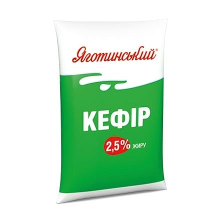 Кефір 0,9 кг Яготинський 2,5%