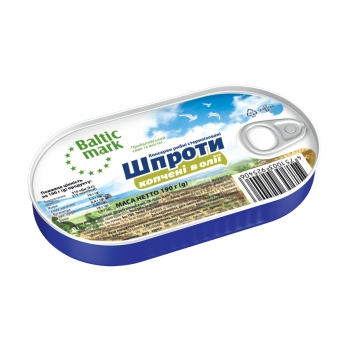 Купити Консерви 190 г Baltic Mark Шпроти в олії з/б у АТБ Market