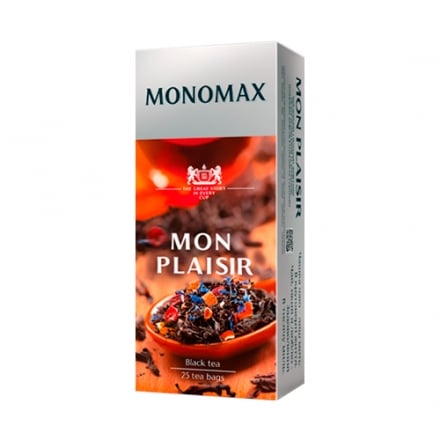 Чай (25 ф/п х 1,5 г) Мономах Mon Pleasure чорний цейлонський дрібний к/уп