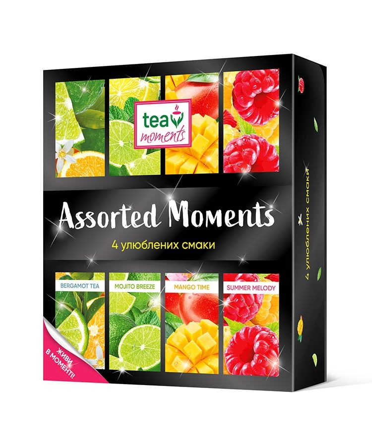 Чай 45,5 г (4 смаки * 7 ф/п ) Tea Moments Asortment Moment у сашетах к/уп