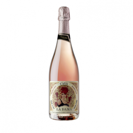 Вино 0,75 л LA DAMA Cava ігристе брют рожеве 11,6 % об скл/пл, Іспанія