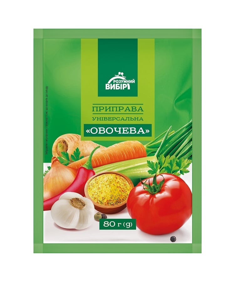 Приправа 80 г Розумний вибір універсальна Овочева м/уп
