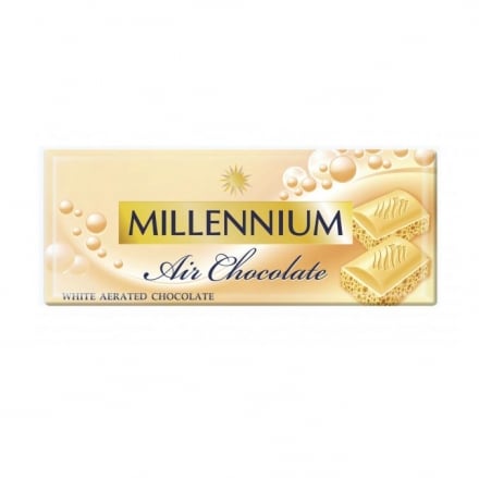 Шоколад 90г Millennium Пористий Білий
