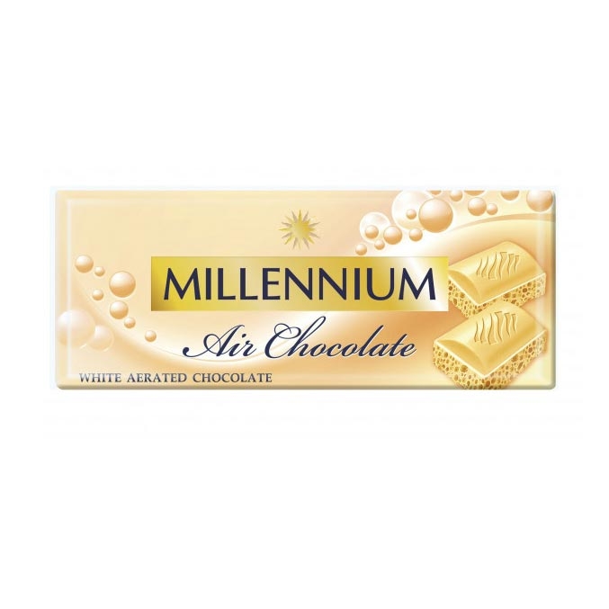 Шоколад 90г Millennium Пористий Білий