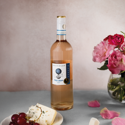 Вино 0,75 л Solicello Pinot Grigio Rosato сухе рожеве 12%, Італія