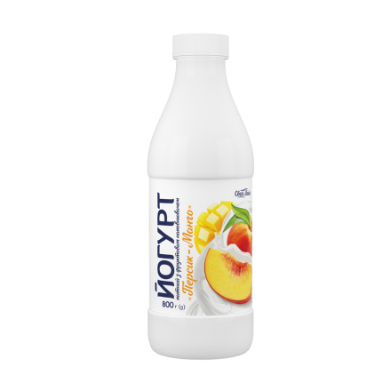 Йогурт 0,8 кг Своя лінія персик-манго 1,2% п/бут