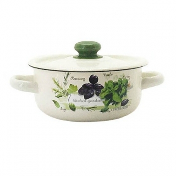 Купити Каcтpуля eмальована Idilia 1,5л, (підходить для індукційних поверхонь), деколі в асортименті у АТБ Market