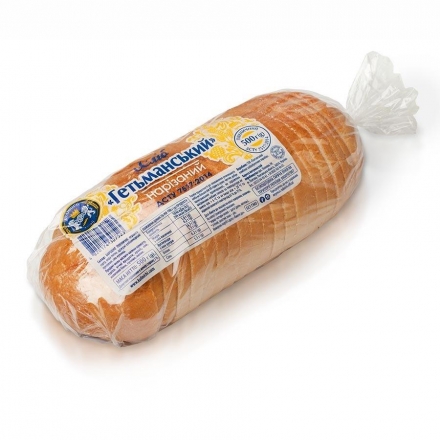 Хліб 0,5 кг Кулиничі Гетьманський нарізаний пш п/ет