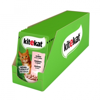Купити Корм для котів 85г Kitekat консерви з лососем у АТБ Market