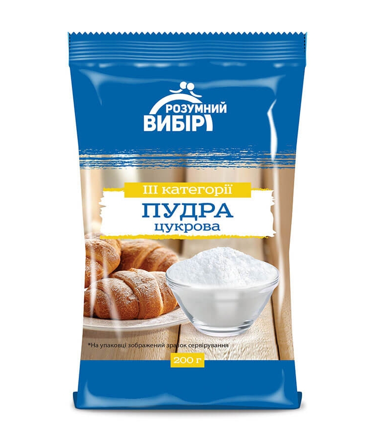 Пудра цукрова 200г купити в Києві та Україні за ціною від 14.30 грн ...