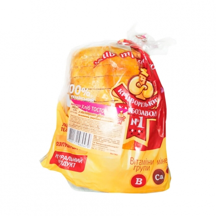 Хлiб 300г Кpивоpiзький ХЗ №1 Тостовий с висівками наpiзанний