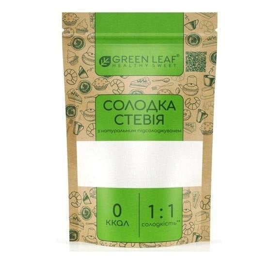 ➤ Стевия 300 г Green Leaf песок купить в Киеве и Украине по цене
