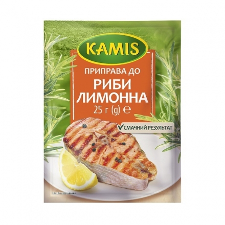 Приправа 25 г Kamis до риби лимонна м/уп