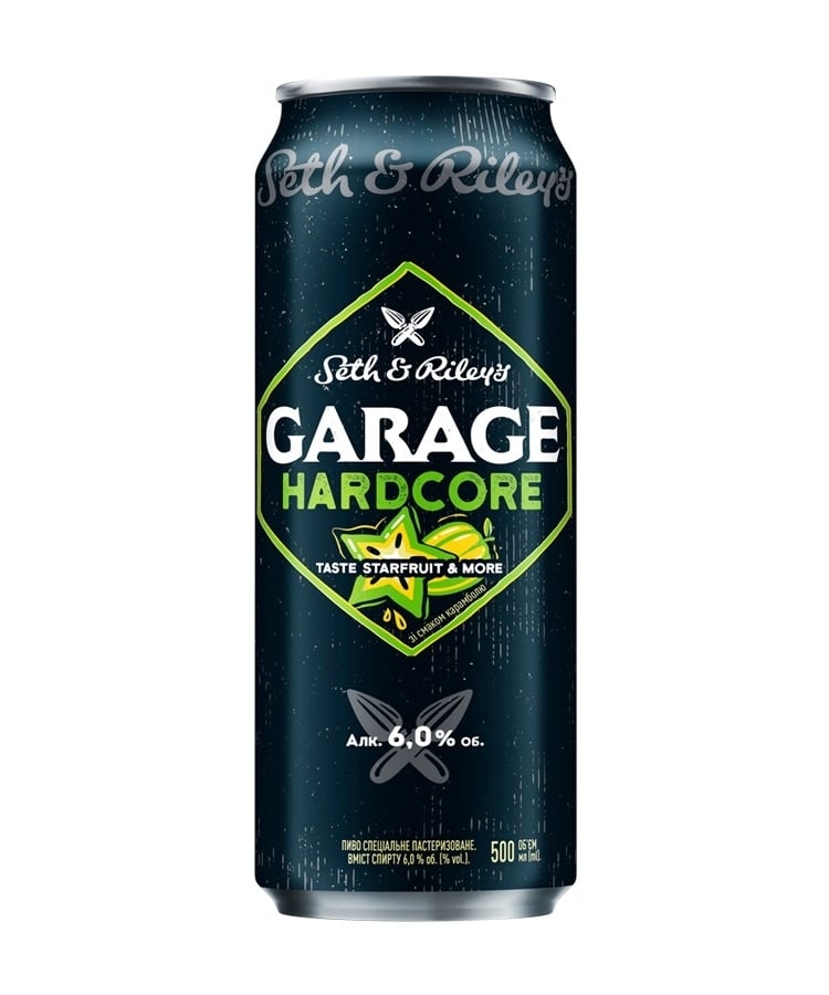 ➤ Пиво 0,5 л Garage Hardcore Seth & Riley's taste Starfruit