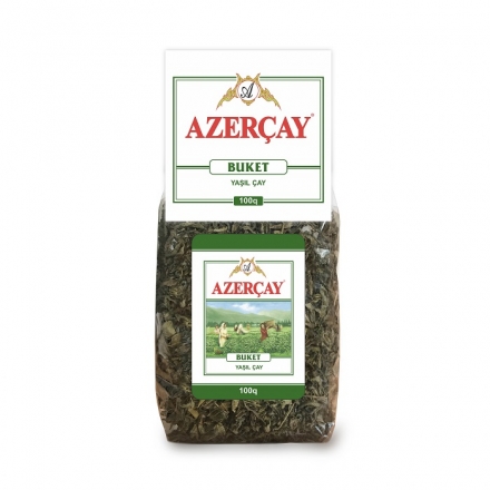 Чай 100г Azercay Buket  зелений листовий