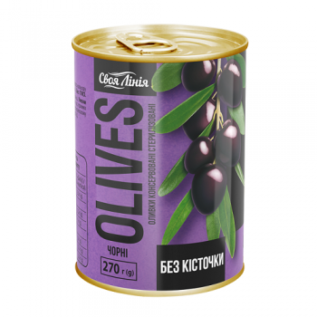 Купить Оливки чорні 270 г Своя Лінія б/к з/б в АТБ Market