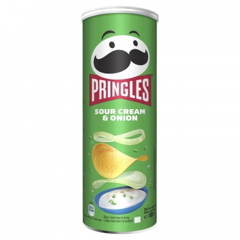 Чипсы 165 г PRINGLES картофельные со вкусом сметаны и лука