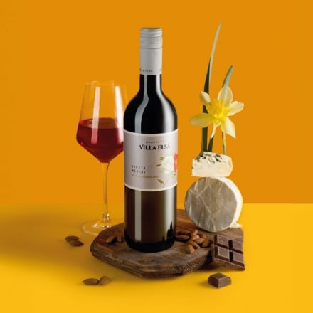 Вино 0,75 л VILLA ELSA Merlot сухе червоне 11,5 % об. скл/пл Італія