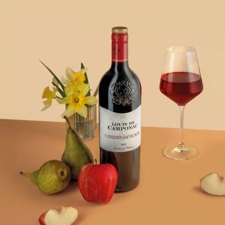 Вино 0,75 л LOUIS DE CAMPONAC Cabernet Sauvignon напівсухе червоне 13,5 % об скл/пл Франція