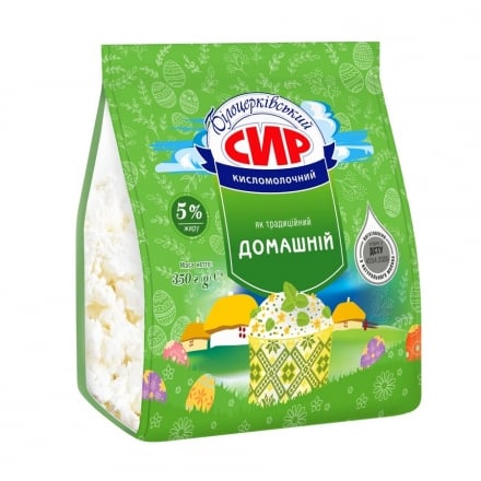 Сир кисломолочний 350 г Білоцерківський 5% п/ет