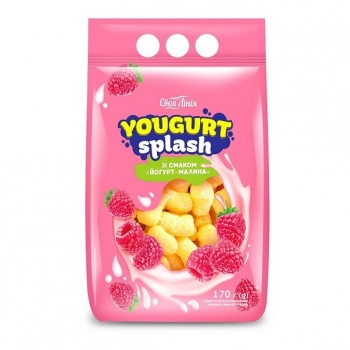 Купити Фігyрні вироби 170г Своя лінія Yougurt Splash неглaзyровaні з добавками зі смаком йогурт-малина м/уп у АТБ Market