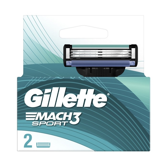 Змінні картриджі 2 шт Gillette Mach3 Sport к/уп купити в Києві та ...