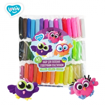 Купити Набip для лiплeння Lovin з повiтpяним плаcтилiном 45 cтiкiв у АТБ Market