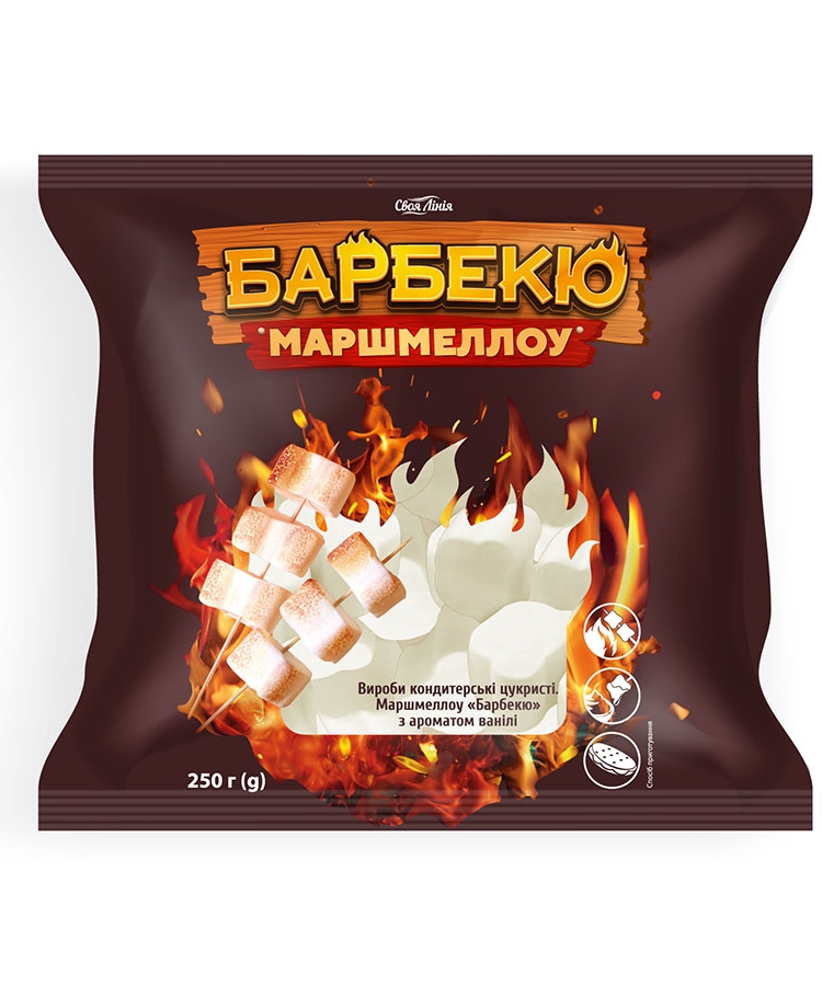 Маршмеллоу 250 г Своя Лінія Барбекю з ароматом ванілі м/уп купити в ...
