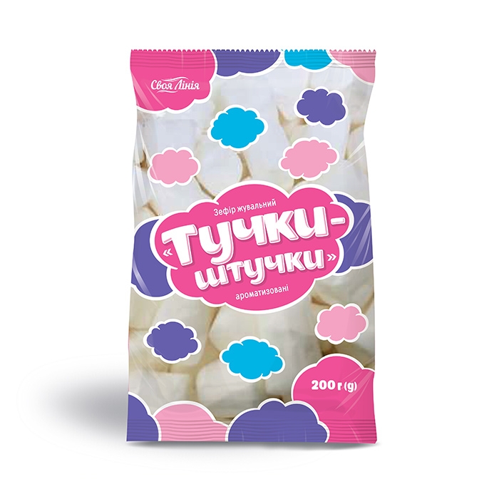 Маршмеллоу 200 г Своя Лінія Тучки-штучки ароматизовані м/уп купити в ...