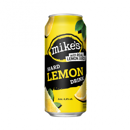 Пиво 0,5 л Mike's Hard Drink зі смаком лимона ж/б