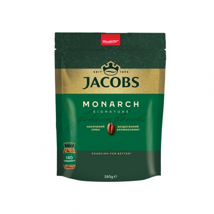 Кофе 280г Jacobs Monarch растворимый сублимированный