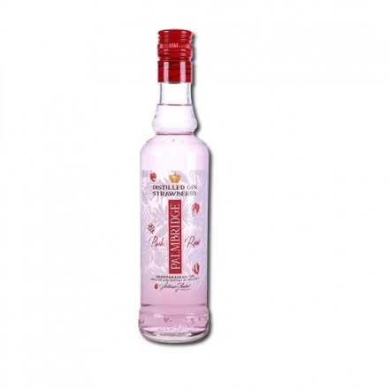 Джин 0,35л Gin Palmbridge rose з ароматом полуниці рожевий 37,5% , Іспанія