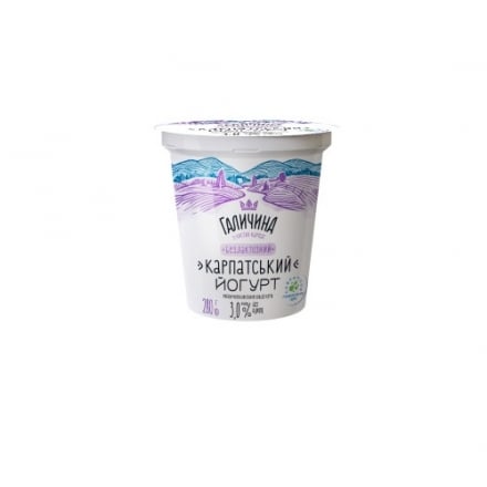 Йогурт 280 г Галичина безлактозний 3% п/стакан