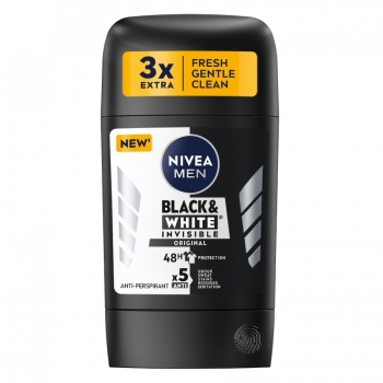 Купити Дезодоранти 50 мл NIVEA MEN Чорне та Біле Невидимий Original антиперспірант стік п/флакон у АТБ Market