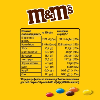 Купить Драже 45 г Mars M & M's с арахисом в АТБ Market