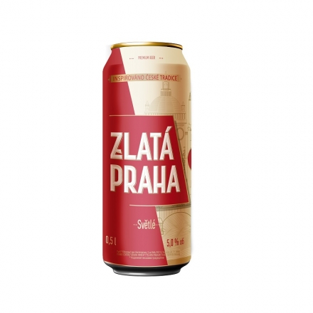 Пиво 0,5л Zlata Praha світле