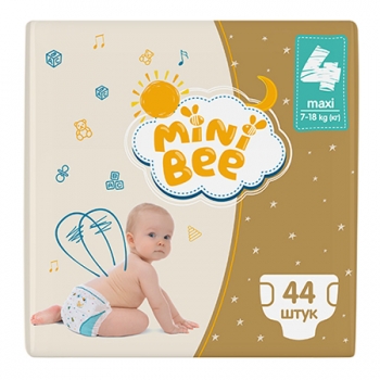 Купити Підгузки дитячі 44 шт MiniBee Maxi 7-18 кг у АТБ Market