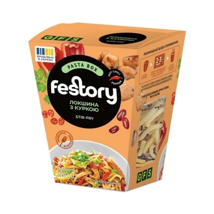 Купити Локшина 220г Festory З куркою stir-fry у АТБ Market