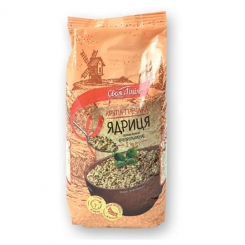 Купить Крупа 0,8 кг Своя линия гречневая ядрица непропареная 1 сорт в АТБ Market