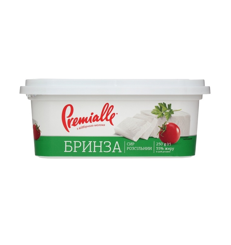 Сир м'який 250г Premialle Бринза 35%