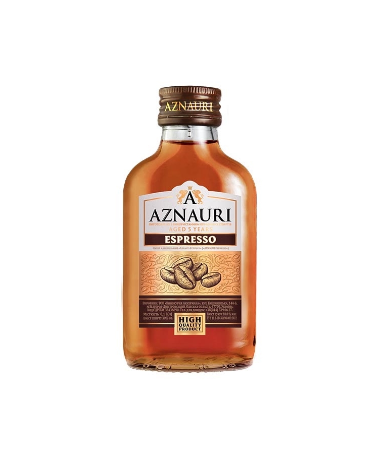 ➤ Напій алкогольний 0,1 л Aznauri Espresso 30% об скл/пл Україна