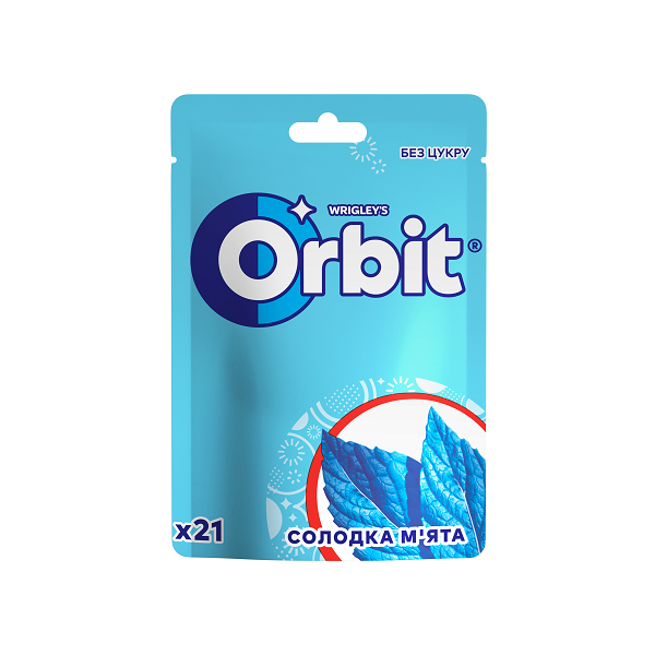 ➤ Жувальна гумка 29 г Wrigley's Orbit Bag зі смаком Солодка М'ята