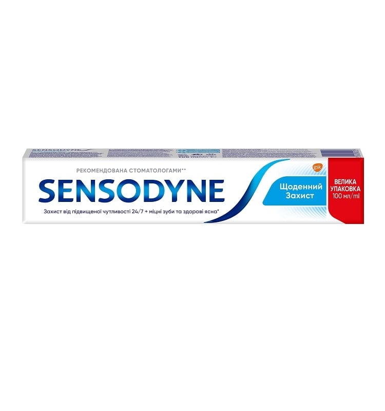 Паста зубна 100 мл Sensodyne Щоденний захист купити в Києві та Україні ...