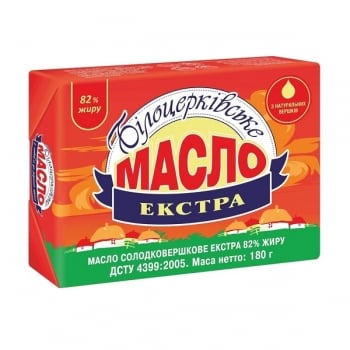Купити Масло 180 г Білоцерківське солодковершкове Екстра 82,0% еколін у АТБ Market
