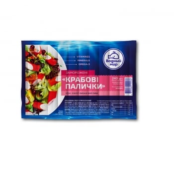 Купити Крабові палички 240г Водний Світ заморожені у АТБ Market